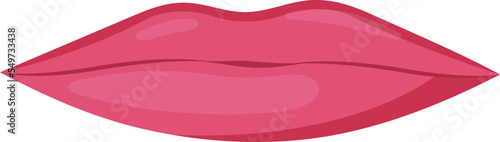 Lips flat icon Body part