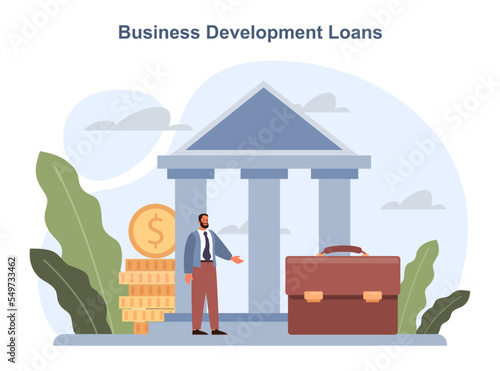 Business development loan type. Bank-offered financing of start-up