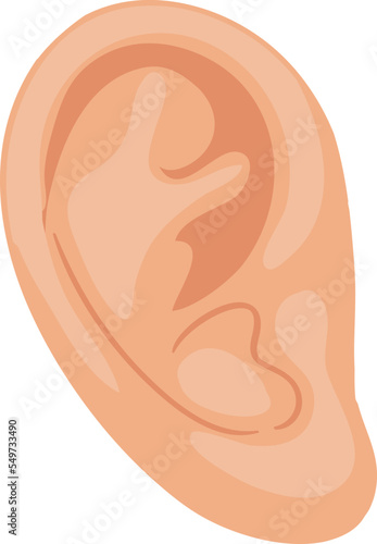 Ear flat icon Body part Piercing