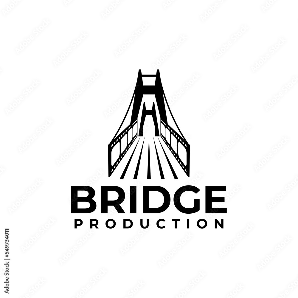 Bridge film production logo design Bridge film production logo design