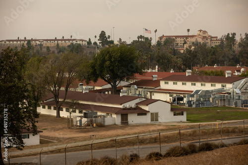 Afternoon view of downtown Norco, California, USA.