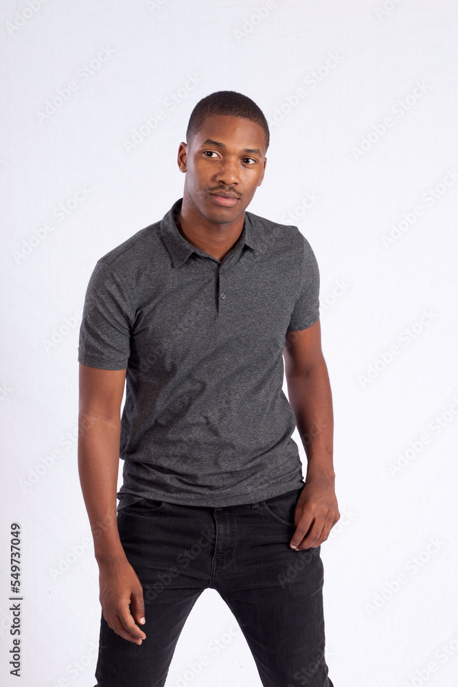 Fototapeta premium Thoughtful Black man