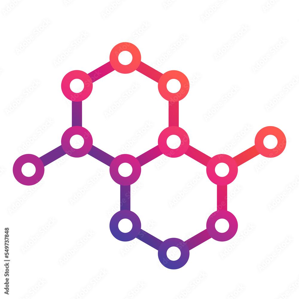 graphene, carbon molecule structure logo graphene, carbon molecule structure logo