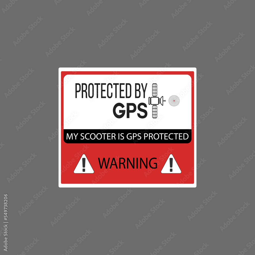 My scooter is GPS protected. Protected by GPS. GPS Sticker Anti Theft Vehicle Tracking Security Warning Alarm Safety Decal vehicle. GPS Alarm Security Caution Warning Decal Stick My scooter is GPS protected. Protected by GPS. GPS Sticker Anti Theft Vehicle Tracking Security Warning Alarm Safety Decal vehicle. GPS Alarm Security Caution Warning Decal Stick