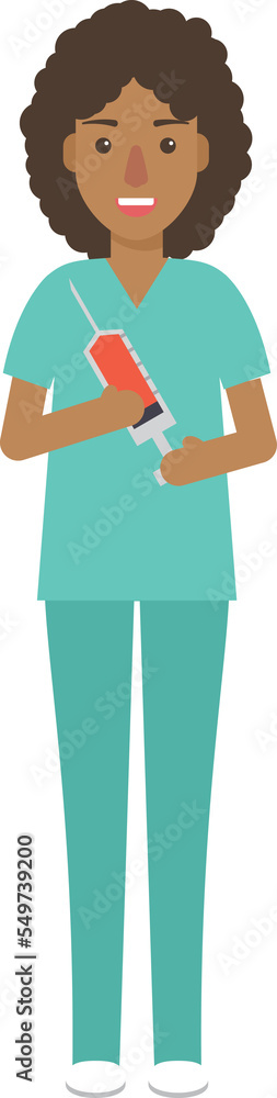 Black female nurse, woman medical staff. Black female nurse, woman medical staff.