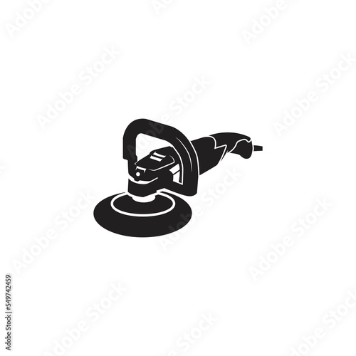 Car polisher vector, Vector illustration