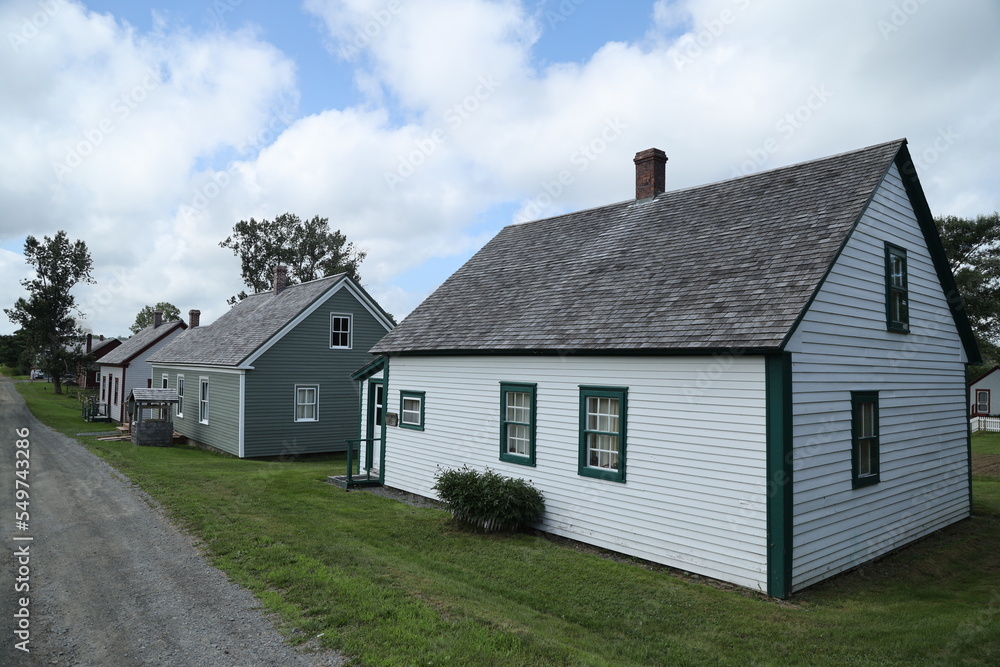 Typical house in the historical village of Sherbrook, Nova Scotia