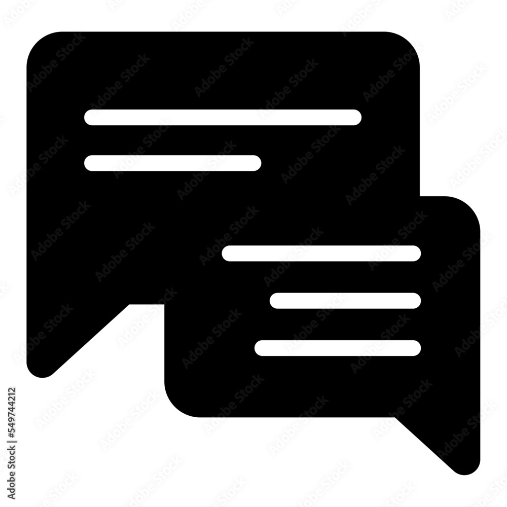 Icon object bubble chat Illustration for web, app Icon object bubble chat Illustration for web, app