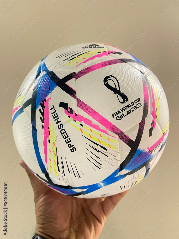 World Cup Matchball SAO PAULO, BRAZIL - Oktober 01, 2022: World Cup 2022 Football, The ...