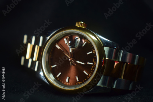watch, time, clock, gold, old, antique, isolated, minute,