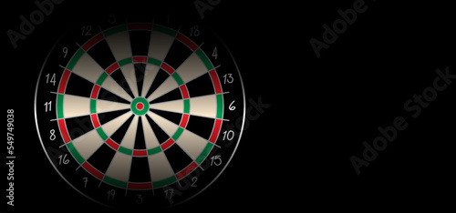 Cartoon dart board symbol. Dartboard icon. color and twenty, black, green or white game board and darts game. goal target competition sign. Sports equipment and arrows. Throw single, double or triple.