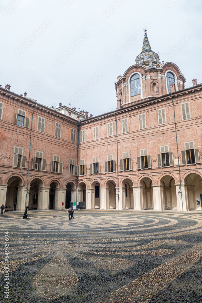 The court of the Royal Palace of Turin