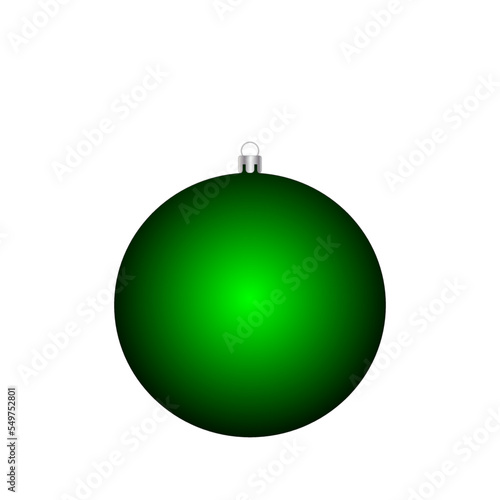 Christmas tree toy. decoration. christmas green ball. new year concept