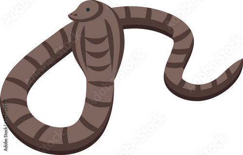 Desert snake icon isometric vector. Arabian walking. Sahara medieval