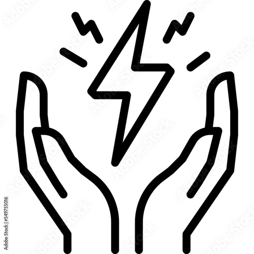 energy conservation outline icon