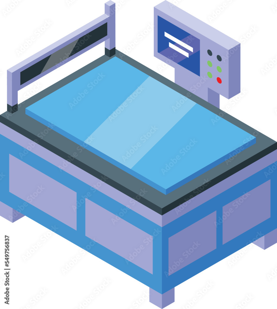 Glass equipment icon isometric vector. Factory production. Making float Glass equipment icon isometric vector. Factory production. Making float