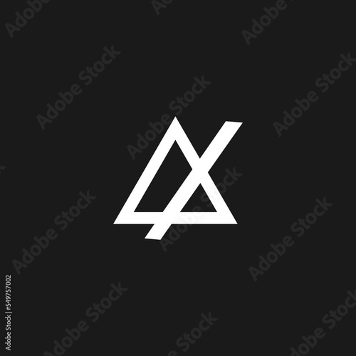 Creative simple a x initial letter logo design