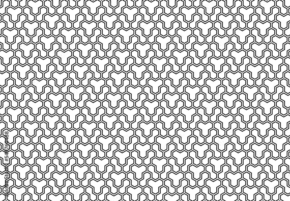 Seamless background for your designs. Modern ornament. Geometric abstract black and white pattern