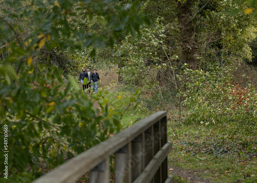 walkers in nature, reestdal, de wijk netherlands, strolling photo