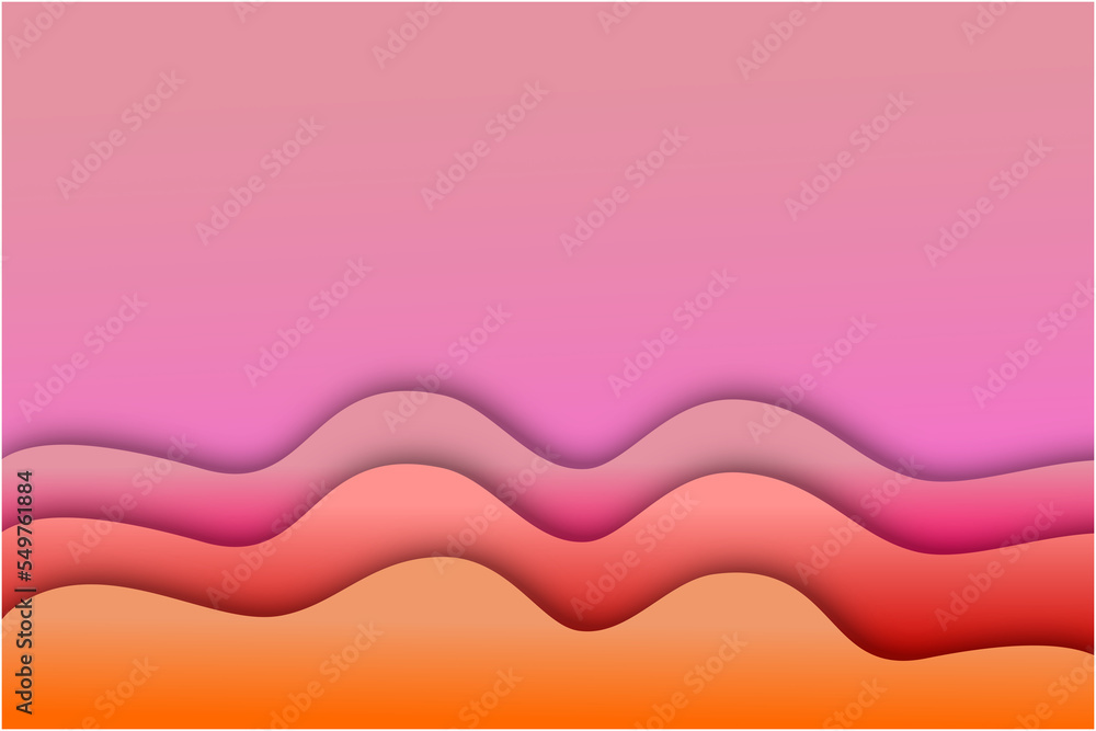 abstract background with waves paper cut 3d abstract background with waves paper cut 3d
