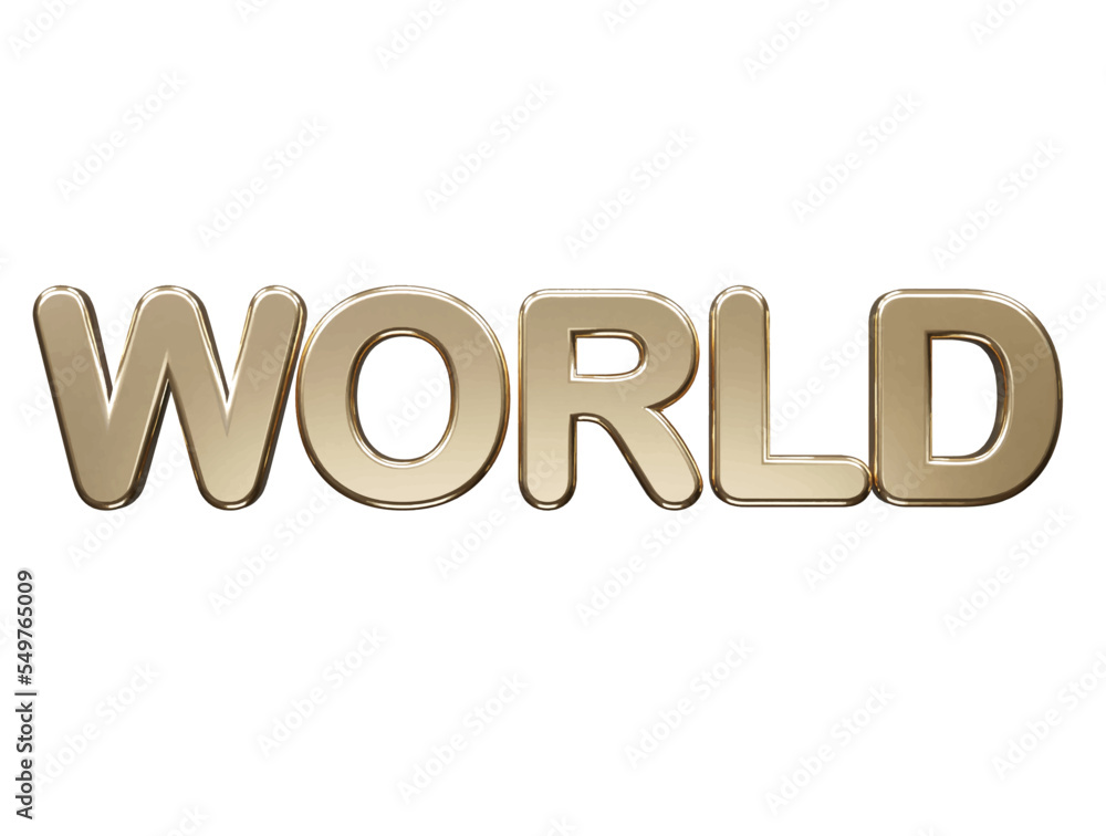 World text effect transparent illustration World text effect transparent illustration