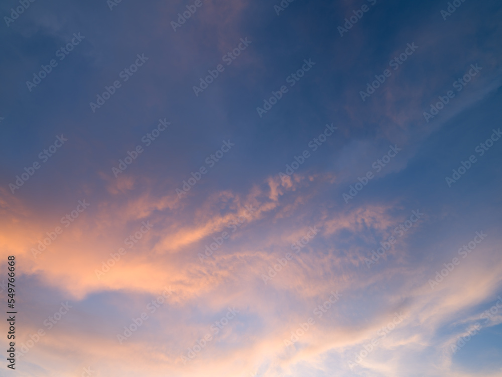 High resolution sunset sky background