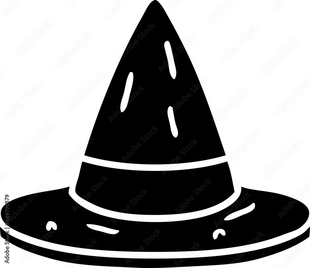 outline of a witches hat Stock Vector Adobe Stock