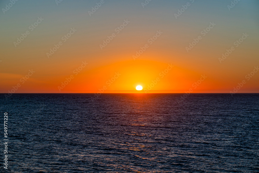 Beautiful sunset on the beach of Caños de Meca, Barbate, Cádiz