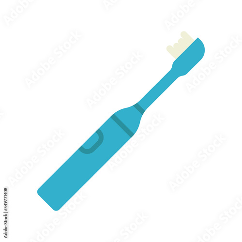 Electric toothbrush icon. Ultrasound electric toothbrush, hygiene and every day teeth protection.