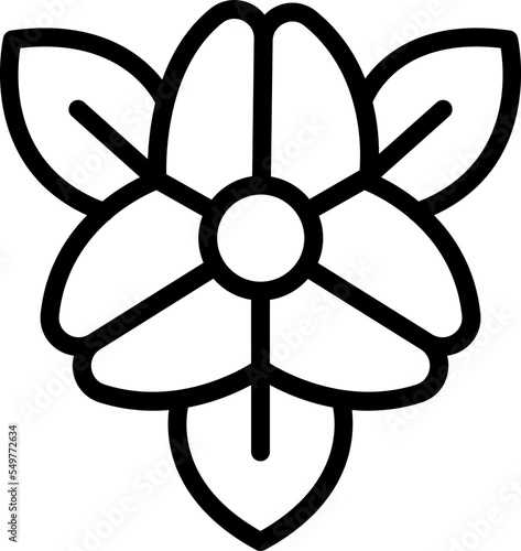 Flower buckwheat icon outline vector. Cereal plant. Nature organic