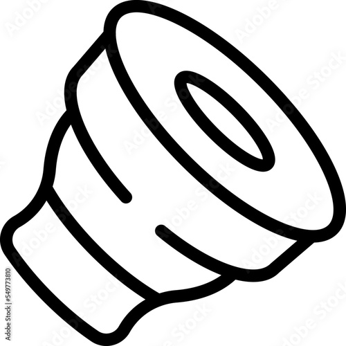 Culture drums icon outline vector. Travel tourism. Temple national