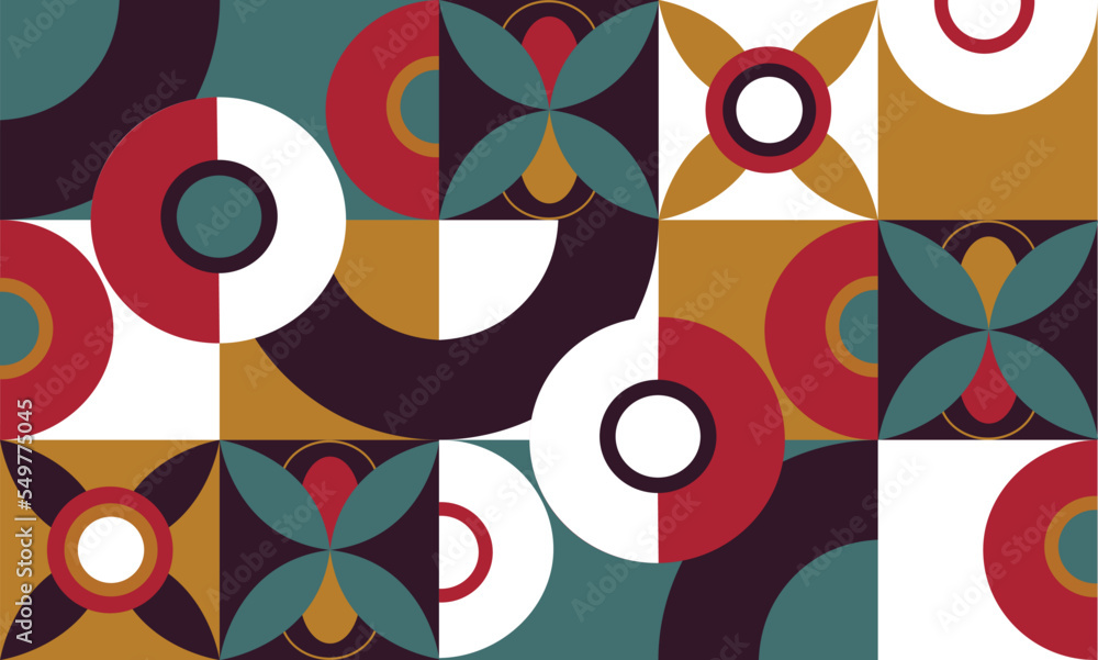 Fototapeta premium Abstract seamless geometric drawing. Seamless pattern with decorative geometric and abstract elements. Geometric pattern coffee design, for business card, poster, banner, card. Vector elements.