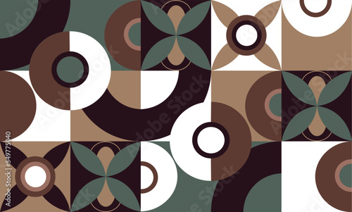 Abstract seamless geometric drawing. Seamless pattern with decorative geometric and abstract elements. Geometric pattern coffee design, for business card, poster, banner, card. Vector elements.