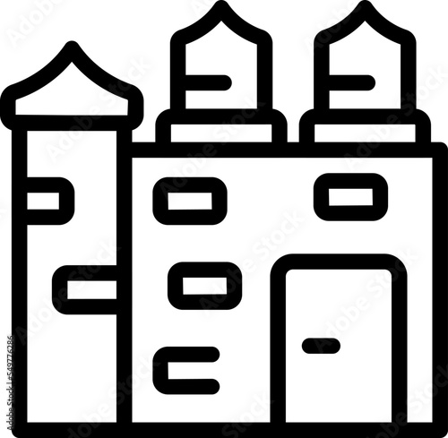 Tower cambodia icon outline vector. Landmark travel. Tourism map