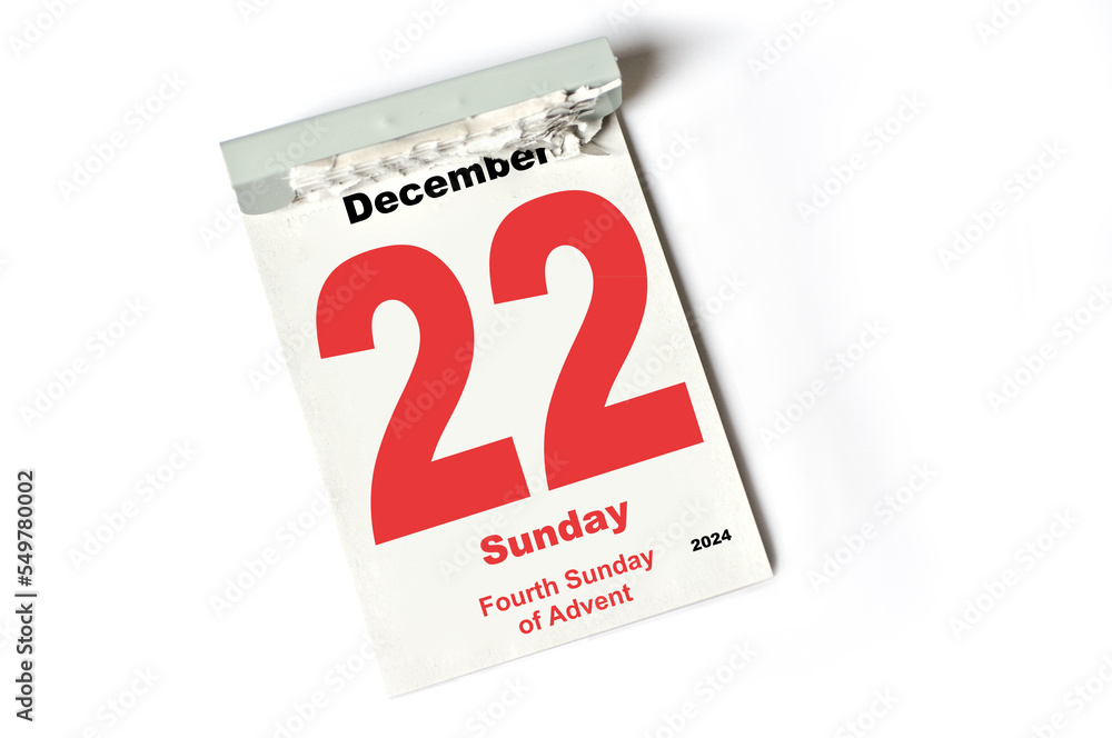 22 December 2024 Fourth Sunday of Advent 22 December 2024 Fourth Sunday of Advent