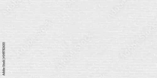 White brick wall texture seamless vector illustration. White texture background concept: white brick wall background in rural room