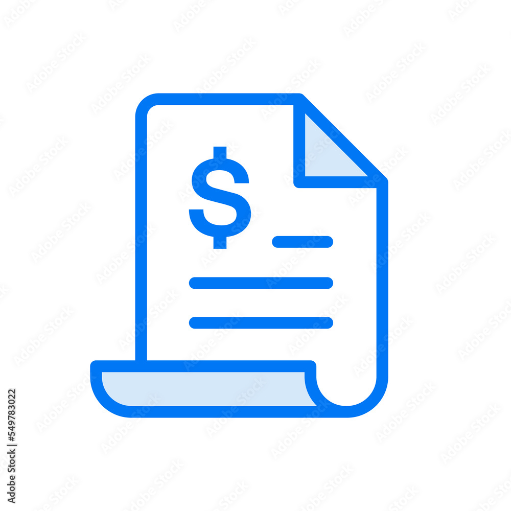 Invoice icon. Payment and bill invoice. Receipt icon. Tax and order symbol. Payroll icon. Vector illustration Invoice icon. Payment and bill invoice. Receipt icon. Tax and order symbol. Payroll icon. Vector illustration