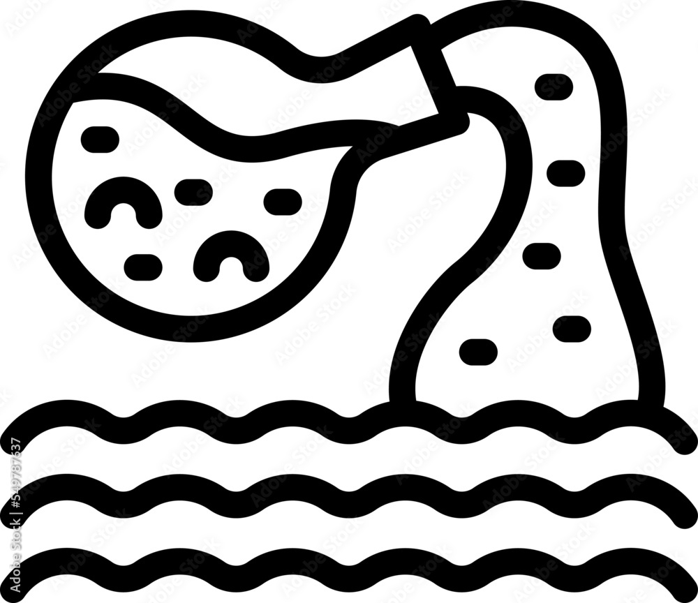 Chemical reuse icon outline vector. Paper factory. Reduction process Chemical reuse icon outline vector. Paper factory. Reduction process