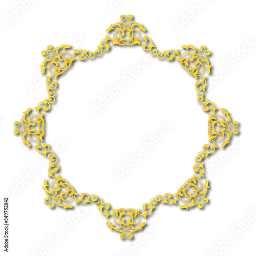 Frame, in the style of an ornament, Vector illustration eps 10, Art. 