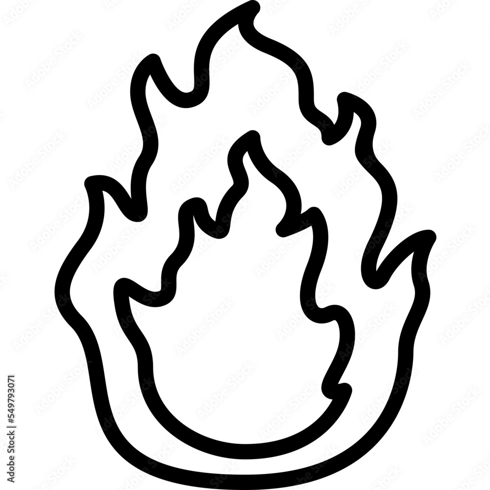 Obraz premium bonfire icon
