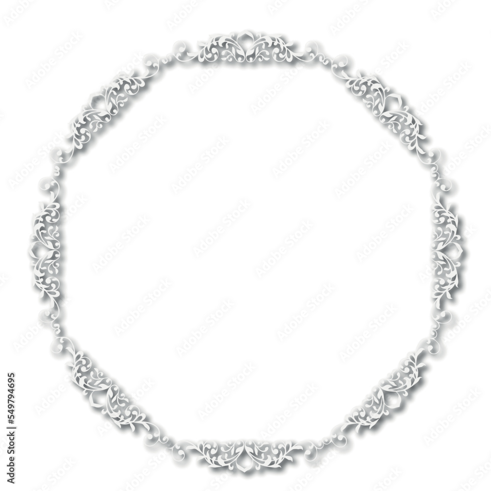 Frame, in the style of an ornament, Vector illustration eps 10, Art.	
