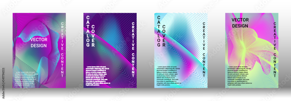 Creative backgrounds from abstract lines to create a fashionable abstract cover.