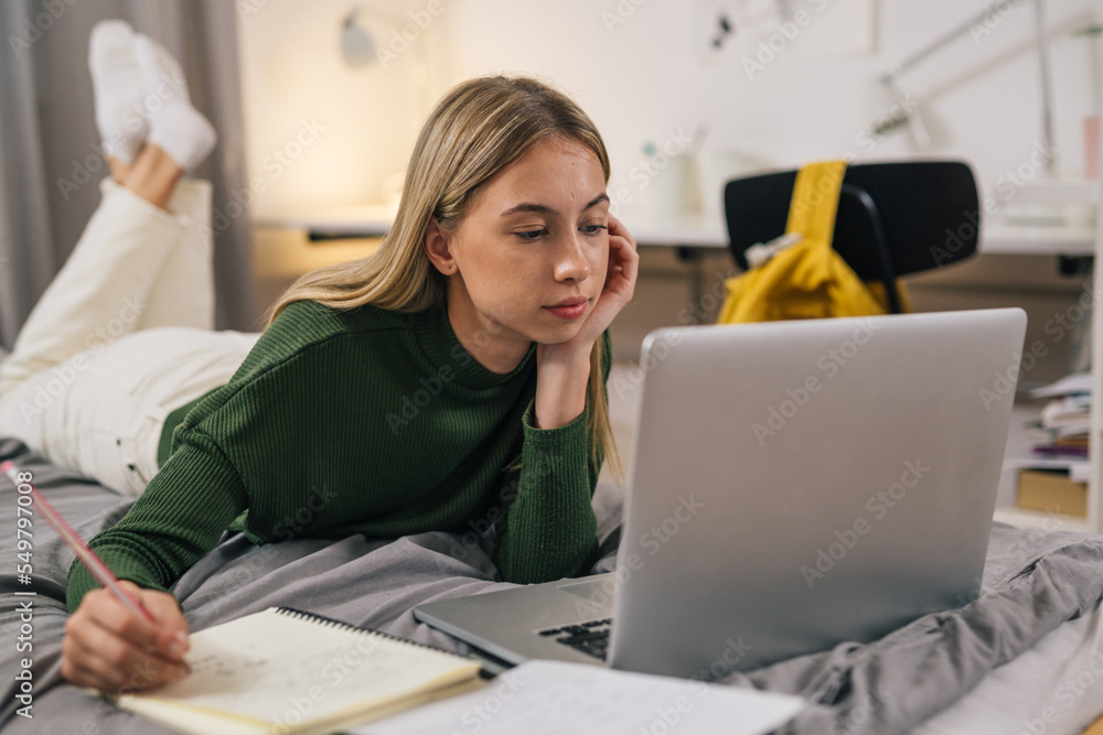 Student is attending online class Student is attending online class