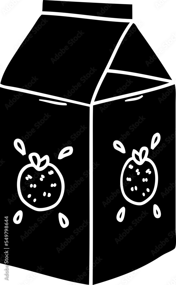 cartoon orange juice carton Stock Vector Adobe Stock