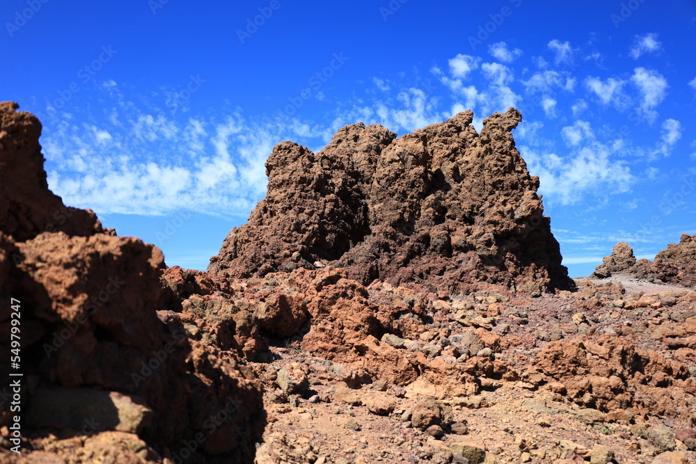 View on the Taburiente Caldera National Park In La Palma
