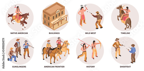 Wild West Isometric Set
