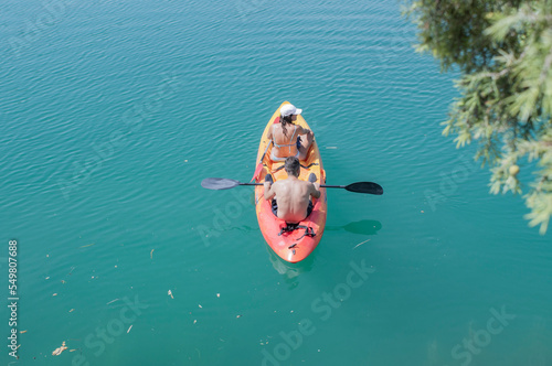 Kayaking in the Lagunas de Ruidera. photo