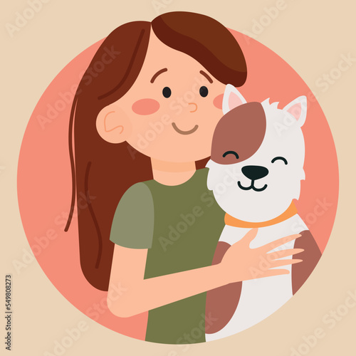 vector cute illustration pets care