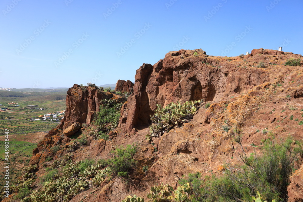 Cave of Four Gates is a complex of caves in the south of the municipality of Telde, Gran Canaria.