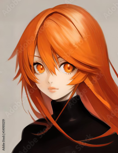 Fantasy Anime style character portrait